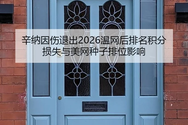 辛纳因伤退出2026温网后排名积分损失与美网种子排位影响