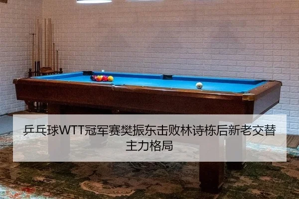 乒乓球WTT冠军赛樊振东击败林诗栋后新老交替主力格局